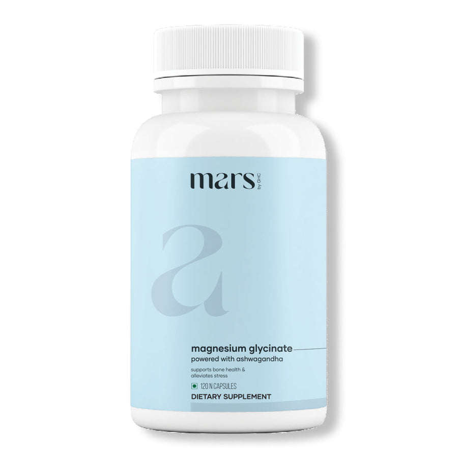 Magnesium Glycinate Capsules: Powered with Ashwagandha (120 N)