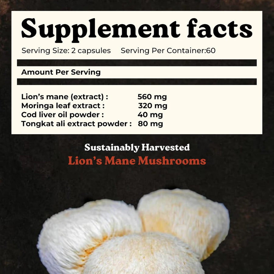 Mars Alizenol - Powered By Tongkat Ali, Moringa, Lions Mane
