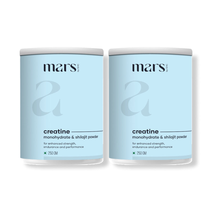 Mars Micronized Creatine Monohydrate Powder: Powered with Shilajit (250 gm)